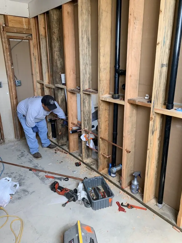 Commercial rough-in plumbing for Gas Line Repair in Culvers Inlet